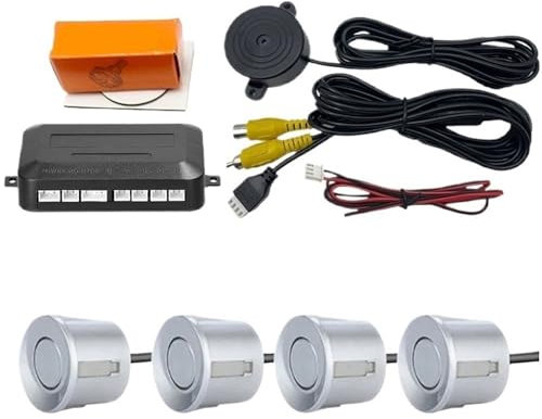 Sensores Estacionamiento Sensor de Aparcamiento con vídeo para Coche Asistencia de Radar de Respaldo inverso, Monitor automático, Pantalla Digital para de cámara de Monitor sensores Aparcamiento PDC