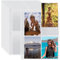 10 Stück Transparent Postkartenhüllen, A4 Fotohüllen, 4 Fächer Doppelseitig Klarsichtfolien A4, 40 Taschen Foto Seitenschutz für Familien, Hochzeits