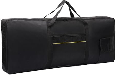 JISADER Keyboard Tasche für 61 Tasten, Tasten Tragbar Keyboard Tasche Gepolstert, Electric Piano Keyboard Case, E-Piano-Tasche Wasserdicht, Handtasche für Musikstudio Zuhause Outdoor Reisen