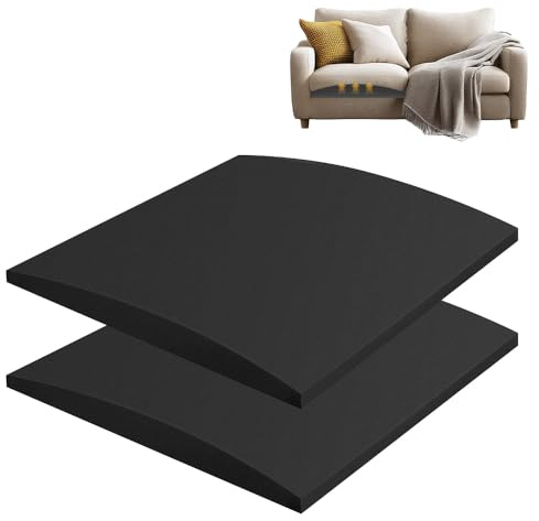 WDKXCN Sofa Support Boards, 2PCS Sofa Cushion Support, 50 x 50 x 5 cm High-Density Curve Couch Cushion Support for Sagging Seat for Enhanced Comfort & Long-Lasting (Black)