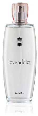 Ajmal Love Addict Eau de Parfum for Women – 100 ml | Long Lasting Floral Fruity Perfume with Musk & Amber | Everyday Wear Fragrance | Designed by Ajmal Perfumes
