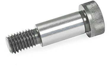 Ganter Normelemente | Passskruvar med linning – ISO 7379-16-M12-25 | monteringsdiameter 16 mm | stål | 5 stycken