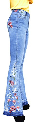 LAEMILIA - Jeans - Schlag - Femme - Bleu - X-Large