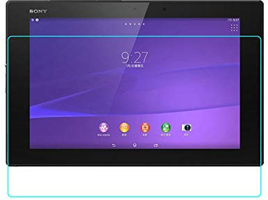 INSOLKIDON 2-Pack Kompatibel mit Sony Xperia Z2 Tablet/Z4 Tablet Panzerglasfolie Full Cover Ultra Clear 3D Premium Displayschutzfolie Schutzglas Sony SGP512 SGP541 (Z4)