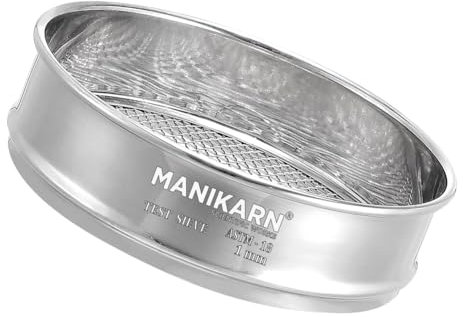MANIKARN Lab Test Sieve Dia 8 inch 1.00 mm High Quality stainless steel Test Sieve (ASTM No. 18)