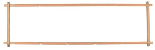 Broderiram, broderistativ broderistativ knähållare golv med lätt bordsklämma handarbete golvstående typ stativjusterbar ram (färg: Beige, storlek: 135 x 40 cm)