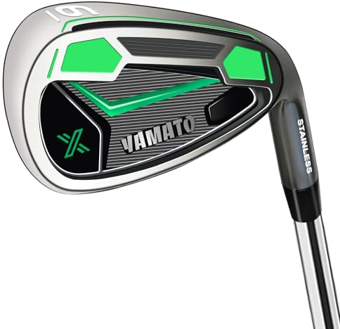 Juego de palos de golf para hombre, diestros (6 hierros individuales, eje de acero inoxidable)