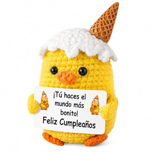 Regalo Cumpleaños Mujer Regalo Mujer 1 Pieza Pato Positivo con Tarjeta, Muñeco Amarillo De 12 Cm con Mensaje Feliz, Detalle Tierno para Amiga Madre Hermana Novia En Fiesta Cumpleaños