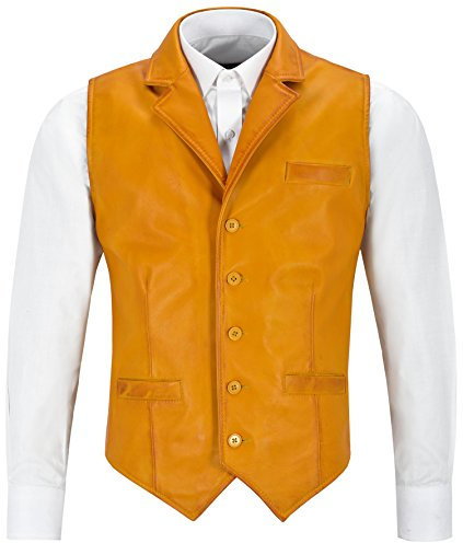 Smart Range Herren Weste Gr. X-Large Brust 112 cm, gelb