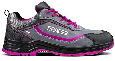 Sparco - Indy Danica ESD S3S SR FO LG - Calzado de Seguridad para Hombre y Mujer - Calzado de Trabajo Antideslizante y Resistente - Calzado de Seguridad para Todas Las Condiciones de Trabajo - EU 39