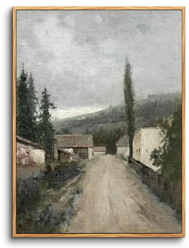 hyidecorart Quadro con Cornice Vintage Paesaggio Arte Soggiorno 20x25 cm