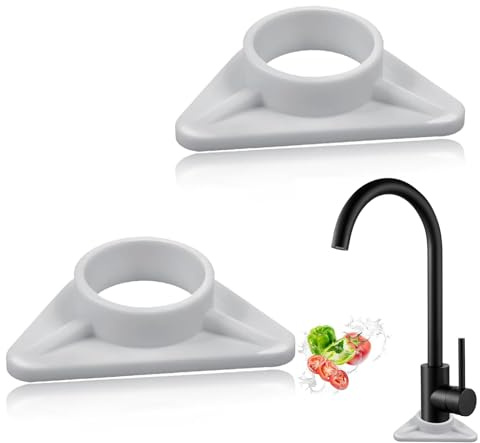EUYKQNOI 2 Stück wasserhahn befestigung Kunststoff Spülenverstärkung Stabilisator für Armaturen für Armaturen auf Edelstahlspülen Kunststoff und einfache Montage