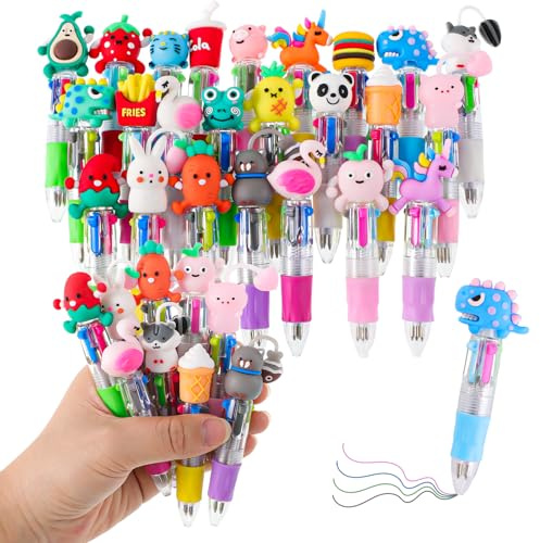 Yoosso 24 Stück 4-in-1 Retractable Kugelschreiber Abschluss Geschenk, 0.7mm Versenkbare Kugelschreiber Lustige Stifte PrüFung Bestanden Studienabschluss Geschenk Mitgebsel Geburtstag