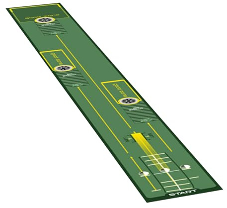 Golf puttmatta inomhus golf träningsmatta utrustning kristall fleece övningsmattor för puttarc träningshjälp 50 x 300 cm