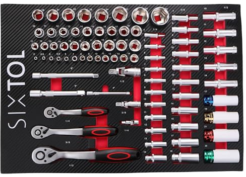 Mechanic Tool Tray 6 Tool Module for Workshop Trolley, Pack of 80