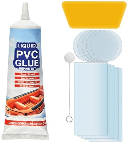 Rustine Matelas Gonflable, Kit Réparation Piscine, Kit Réparation Spa Gonflable, Kit de Réparation de Piscine Gonflable Imperméable, pour Bouées, Produits Gonflables, Matelas et Bateaux