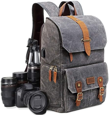 UBAYMAX Sacs à Dos pour Appareils Photo Reflex Imperméable Sacoche Sac DSLR Anti-Choc 15,6 Pouces Sac Pour Ordinateur Portable Sac de Voyage Caméra Pour Canon Nikon Sony Olympus (Noir)