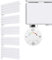 HEATSUPPLY® Design Handtuchheizkörper elektrisch weiß 1.510 x 600mm - Paneel Badheizkörper elektrisch mit Thermostat inkl. 900 Watt Heizstab No. 2 mit Timer