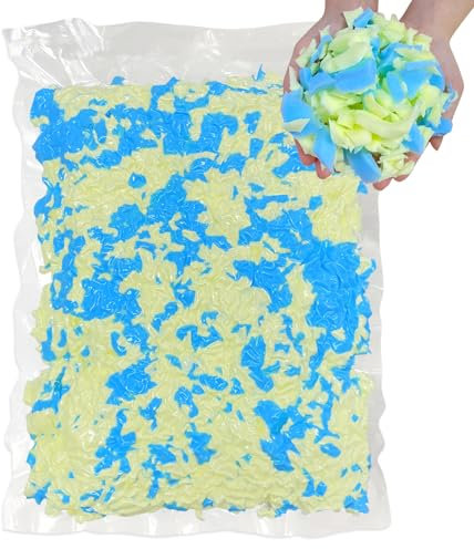 KOURILAND Sitzsack-Füllung, 2,7 kg, zerkleinerte Memory-Schaum-Füllung, weich und praktisch, Füllung für Sofakissen, Bettkissen, Hundesessel, Handwerk, Tiere