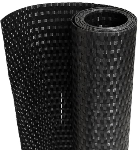 vidaXL Toldo para balcón ratán sintético Negro 1000x80 cm, Pantalla de balcón, Pantalla de privacidad de jardín, Pantalla de Cerca, Pantalla de jardín