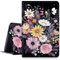 DIGTIALLL Case for Amazon Kindle Fire HD 8 & 8 Plus Tablet (12th Generation/10th Generation, 2024/2022/2020 Release) PU Leather Smart Protective Cover with Auto Sleep/Wake,Many Flowers