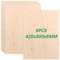 ZOFUN 6 x A3 Sperrholzplatte 6mm, 420x300MM Sperrholz Holzplatten Birkensperrholz Dünne Holz-Zuschnitte zum Basteln, für DIY Holzarbeiten, Laserbearbeitung, Brandmalerei, Modellbau, Geschenke