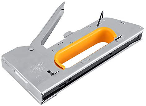 Arma de Acero Inoxidable Manual para Grapador de Muebles, Contiene 1008F Básico, Fácil de Usar para el Taller de la Oficina en Casa