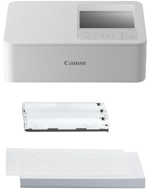 Canon SELPHY CP1500 Portable Photo Printer Paper Kit, White - Wireless Bluetooth Printer with Accessories - Compact and Lightweight - Comes With 54 Sheets Of 4x6 Postcard Size Paper