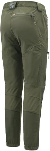 BERETTA Pantalone Uomo da Caccia Boondock Art. CU093T2167, in Poliammide ad Alta tenacità e Tessuto Elastico. Colore: Verde Muschio (L)