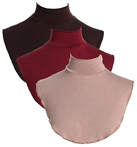 Elegtiskas Modal Fake Turtleneck Detachable Dickey Collar Turtleneck Top Half Shirt Blouse Fake Collar
