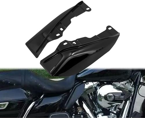 HCmotorku Motorcykel mellanram luftdeflektor kåpa sidovingar luftdeflektor värmeskydd mellanram luftvärmedeflektorer trim luftdeflektor trim skydd passar för touring, Trike 2009-2016