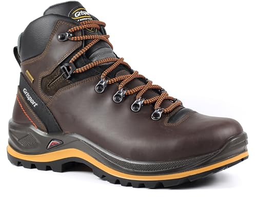 Grisport Mens Pyke Brown Leather Wide Fit Boot 9 Brown