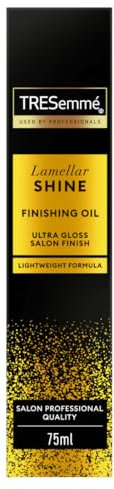 TRESemmé Lamellar Shine Finishing Hair Oil with patented Lamellar Technology lightweight hair treatment for an ultra-glossy salon finish 75 ml