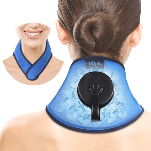 Hilph Poche de Glace pour le Cou - Thérapie par le Froid, Enveloppement pour Blessures Sportives, Gonflement, Sans Condensation