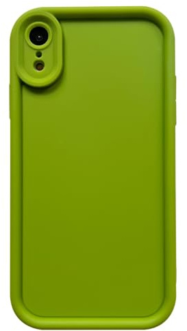 Puxicu Slim Case for iPhone XR, Enhanced Camera Protection, Shockproof Skin-Friendly Touch Soft Case Cover for iPhone XR Phone 6.1 inch, Avocado Green