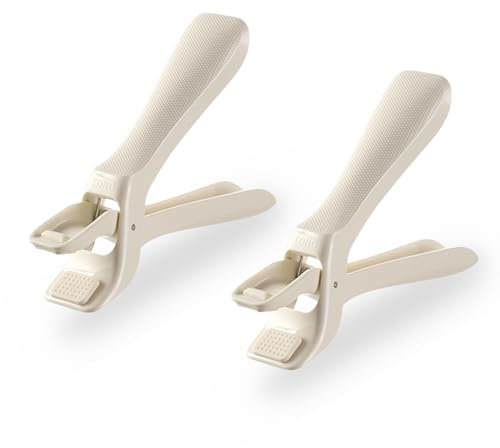 2 PCS Hot Plate Gripper Tongs Anti-Scalding Kitchen Tongs Dish Gripper Clip Bowl for Safely Handling Hot Plates, Bowls, Pizza Pans, Air Fryers, and Microwave Oven Dishes