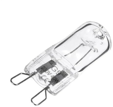 XINRH G9 Oven Light High Temperature Resistant Durable Halogen Bulb Lamp for Refrigerators Ovens Fans 40W 500 Celsius Pin Bulb(110 to 130V)