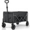 Kitsure Bollerwagen Faltbar – Handwagen mit Hartplastikrädern, 71,1 x 43,2 x 87,6 cm Transportkarre für Einkäufe, Garten, Camping, Sport & Angeln, Schwarz