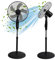 Trendi® 16” Pedestal Fan – Powerful 3-Speed Oscillating Standing Fan with Adjustable Height & Mesh Guard | Quiet Cooling Solution for Home & Office | 40W (Black)