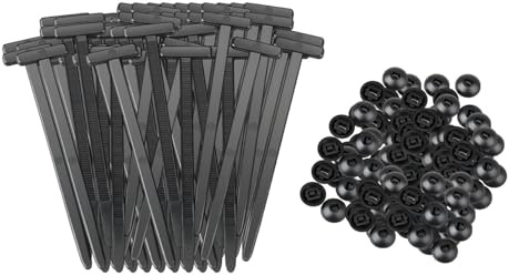 wilcractk 150 Pièces Serre Cable Nylon Universal Cable Tie Buckle Attaches Autobloquantes Universelles, Plastique Fixeur de Câbles en 100mm x 45mm pour la Maison, le Bureau, le Jardin et l'Industrie