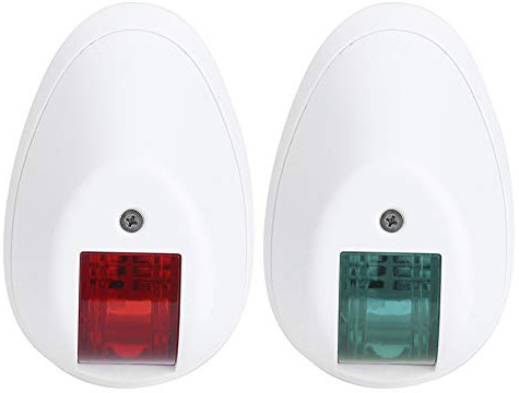 Hahdzxnil 12V LED Navigation Light, Marine Boat Navigation Lamp, Starboards Red Port Side LED Lamp with White Housing, for Yachts Fishing Boats Speedboats and Other Vessels