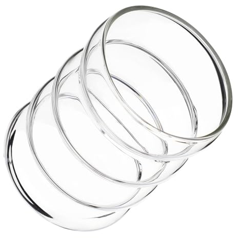Toyvian Taza de Vidrio Resistente al Calor para Café y Leche Vaso con Base Plana Estable Capacidad Adecuada para Té y Bebidas Diseño Delicado y Transparente para Uso Doméstico