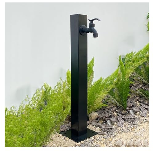 Genérico Columna de Agua anticongelante y antioxidante para Grifo, Fuente de Columna de Agua Exterior de Acero Inoxidable, Columna de Agua de jardín de Acero Inoxidable 304, Soporte Vertical cilíndri