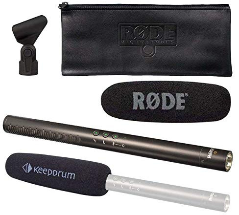 Rode NTG-4+ Plus Directional Microphone + Keepdrum KDWSVM Pop Protection