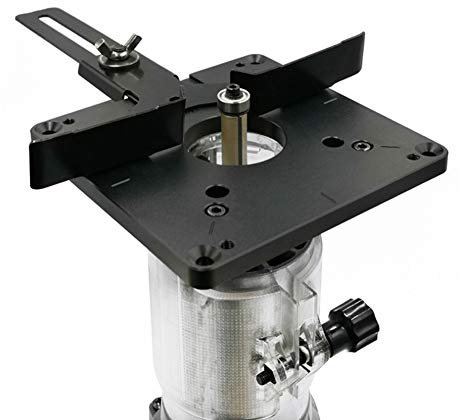 Universal Milling Flip Board Trimming Machine Base Plate Woodworking Benches Router Base Plate for Trimming Machines with Wrench Screws