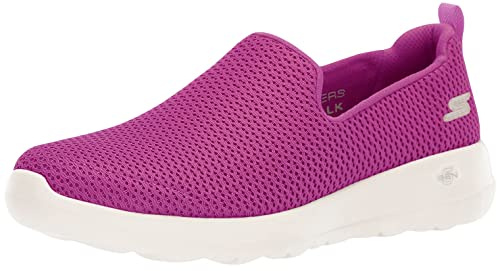 Skechers Women's Go Walk Joy Sneaker – 5GEN Cushioning, Air-Cooled GOGA Mat, Breathable Mesh Upper, Magenta, 6 UK