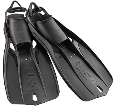 TUSA SF-0110 Travel Right Scuba Diving Fins, X-Small, Black