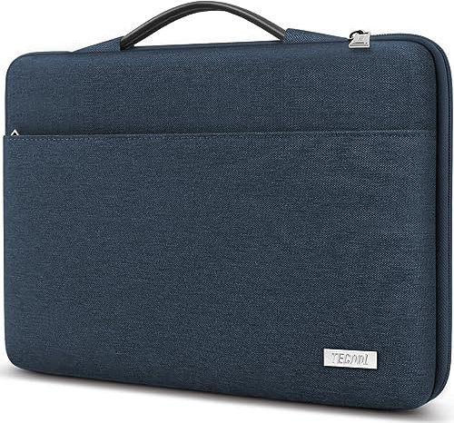 TECOOL 15 15,6 Zoll Laptoptasche Hülle Tasche für 15-15.6 Zoll Lenovo Thinkpad Ideapad HP Acer Asus Dell Samsung Chromebook, Schutzhülle Wasserdicht Notebooktasche Laptop Tasche Sleeve 15, Denim Blau