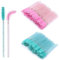 VEGCOO 200 Pezzi Scovolini Mascara Monouso, Mini Scovolino Ciglia Pennelli per Ciglia Pettinino Ciglia, Applicatore Mascara per Trucco