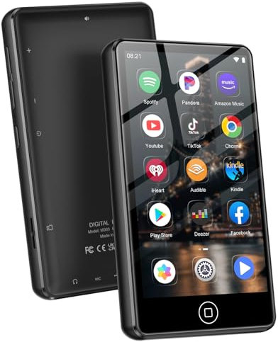 80GB MP3 Player with Bluetooth and WiFi,MP3 & MP4 Players with 4.02-inch Touchscree and Speaker,Spotify Music Players with Pandora,Audible,Amazon Music,Spotify,Play Store,up to 1TB